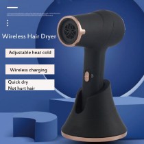 Rechargeable Hair Dryer Wireless Portable Strong Power Barber Salon Styling Tools Hot Cold Electrified Battery Hair Dryer