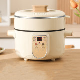 2.5L Home Large Capacity Non-stick Electric Saute Pot Smart Rice Cooker Soup Pot Cook Noodle Pot 2/3 People Electric Hot Pot
