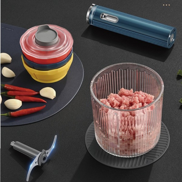 Meat Grinder Electric Vegetable Chopper Portable Small Electric Mixer Cooking Machine Seasoning Machine Food Processor Meat Grin