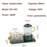220V Healthing Cup Portable Electric Stew Boiling Cup Keep  Mini Hot Water Cup Office Flower Teapot Split Tea Boiler 600ML
