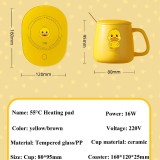 220V Cup Heater Coffee Mug Warmer Smart Heating Coaster Timer Heating Mat Electric Hot Plate Friend's Gift