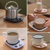 Cup Heater Coffee Mug Warmer Smart 3 Gear Thermostatic Heating Coaster Timer Heating Mat Electric Hot Plate Friend's Gift 220V