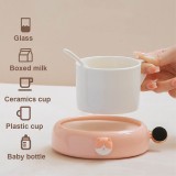 220V Automatic Heating Coaster Office Home Desktop Beverage Heater Timer 3 Gears Milk Tea Heating Plate To Give Friend Gift