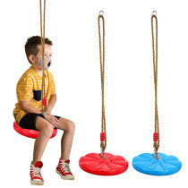 Children's Disc Outdoor Swing Kid Sports Thickened Octagonal Petal Swing Hanging Single Rope Disc Swing Portable Rocking Chair