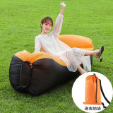 Fast Inflatable Outdoor Bean Bag Sofa Adult Camping Air Lounger Single-person Beach Sleeping Bag Portable Foldable Air Lazy Bed