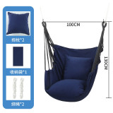 Comfort Canvas Patio Swing with Pillow Single-person Dormitory Bedroom Hanging Chair Portable Adult Leisure Soft Garden Hammock