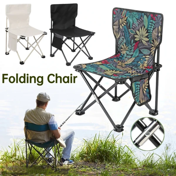 Folding Camping Chair Ultralight Beach Tourist Chair for Outdoor Picnic Relaxing Fishing Hiking Lightweight Folding Chairs