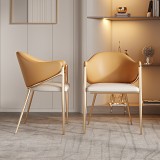Italian Light Luxury Dining Chair Modern Simple Household Backrest Chair Scandinavian Designer Coffee Shop Hotel Leisure Chair