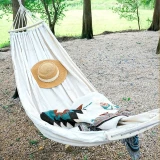 Camping Hammock 1-2 People Travel Beach Portable Rest Hanging Bed Chair Furniture Home Garden Pool Swing Outdoor Hammock 2022