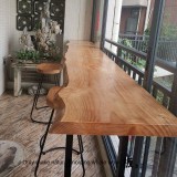 VIP Custom Solid Wood Bar Long Table Bar Table Home High-foot Balcony Dessert Shop Table and Chair Leisure Combination