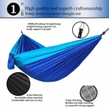 270X140CM  Outdoor Parachute Nylon Camping Hammock Double Single Lightweight Hanging Bed for Backpacking Hiking Travel Beach