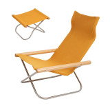 Japanese Simple Canvas Sofa Chaise Longue Japanese Balcony Household Lazy Outdoor Leisure Beach Chair Folding Chair