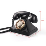 Vintage Audio Guest Book Telephone | Premium and Retro Style Audio Guestbook |Red Rotary Phone for Wedding Party Gathering