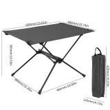 Foldable Camping Table-Aluminum Lightweight Folding Table Portable Compact Table