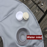 Portable PVC Water Injection Bag 7L Filling Umbrella Base Patio Beach Garden Parasol Tool Counterweight Foldable Round Water Bag