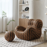 Scandinavian Light Luxury Mom's Embrace Sofa Netflix Designer Creative Simple Living Room Balcony Single Sofa Chair 78x72x63cm