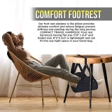 Comfy Hanger Travel Airplane Footrest Hammock Made with Premium Memory Foam Foot Patio Furniture Hanging Chair Swing Camping