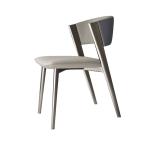 Italian Minimalist Light Luxury Cream Wind Dining Chair Modern Simple Household Designer Model Wabi Sabi Style Chair