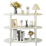 Scandinavia Simple Floor Shelves Bookshelf Living Room Household Display Shelf Display Shelf White Multilayer Shelf