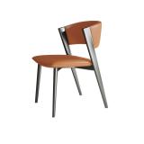 Italian Minimalist Light Luxury Cream Wind Dining Chair Modern Simple Household Designer Model Wabi Sabi Style Chair
