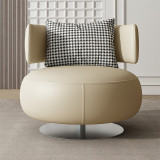 Single Sofa Chair Scandinavian Modern Minimalist Living Room Bedroom Balcony Swivel Chair Creative Leisure Lazy Sofa