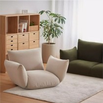 Japanese Style Upholstered Sofa Fabric Single And Double Lazy Sofa Small Household Cream Sofa Adjustable And Removable