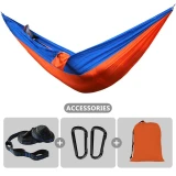 Double Parachute Hammocks 102x55inch Portable Lightweight Outdoor Camping Travel Hammock for Adventure Holiday Hiking Survival