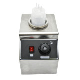 OY-QK-1 Electric Sauce Warmer 80W Commercial Sauce Bottles Warmer Hot Cheese Chocolate Heater Stainless Steel Topping Dispenser