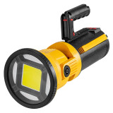 30W COB LED Emergency Searchlight Handheld 4500mA 18650 Hunting Flashlight 180° Folding Fishing Spotlight 5Mode Signal light