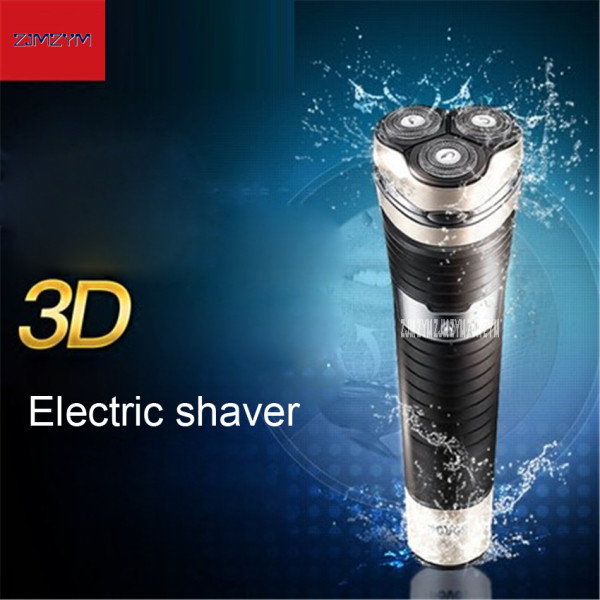 20PCS USB Rechargeable Men's Razor Electric Shaver 100-240V Shaving Machine For electrique home 3D Triple Floating Blade PW830
