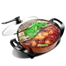 5L 1500W 2-Flavor Multifunctional Electric Hotpot Cooker Non-Stick Coating Frying Pan Stewing Soup Stir-fry Multi Cooker 220V