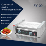 1PC High quality  Commercial Electric 9 rollers Sausage machine hot dog sausage heating machine 110/220V 1800W