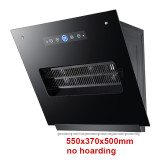 50/55/60cm Kitchen Range Hood Small Stove Side Suction Cooker Hood Home Wall-Mounted Smart Cleaning Exhaust Hood Ventilator 220V