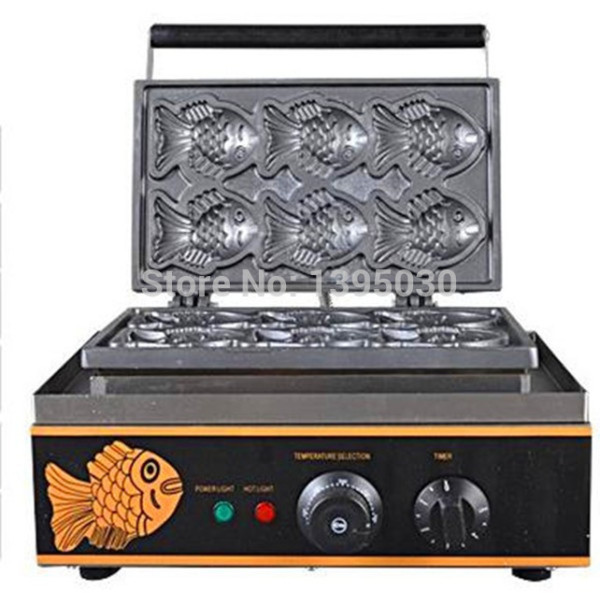 1PC FY-112 Electric Korea Fish Waffle Maker Cake Maker Electrothermal Snack Equipment Baking Machine