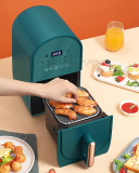 3L 1400W Electric Air Fryer Multifunctional Oil-Free Deep Fryer Air Frying Machine Home Smart Fries Machine 12 Menu Functions Q5