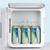 6L Portable Refrigerator Car and Household Dormitory Mini Refrigerator Quick Cooling Portable Freezer Skin Care Refrigerator