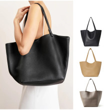 Women Brand Design 2023 New Large Capacity Handbag Ladies Soft Leather Versatile Tote Bag Solid Color Retro Fashion Underarm Bag