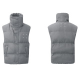 Men's Women's Fashion All-match Capsule 마르지 엘라 マルジェラ Down Jacket Vest Daily Casual Winter White Duck Down Fluffy Warm Waistcoat