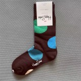 Happy Socks SIZE 36-40 Women's Personality Four Seasons Thick Mid-tube Socks Artistic Color Polka Dot Pure Cotton Socks
