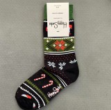 Happy Socks Christmas Socks Women's Mid-tube Socks Pure Cotton Socks For All Seasons size36-40