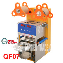 QF07 220V/110v  Digital Automatic Cup Sealing Machine  Of Tea estate bubble for drinking  stainless steel Material