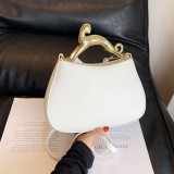 Women Brand Design Premium Soft Leather Handbag Ladies Leopard Print Handle Shoulder Bag Versatile Oval Crossbody Bag For Female