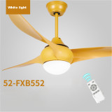 DC Variable Frequency Ceiling Fan Lights Simple Fashion LED Remote Control Restaurant Mute Ceiling Fan Lights 110-240V 15-75W