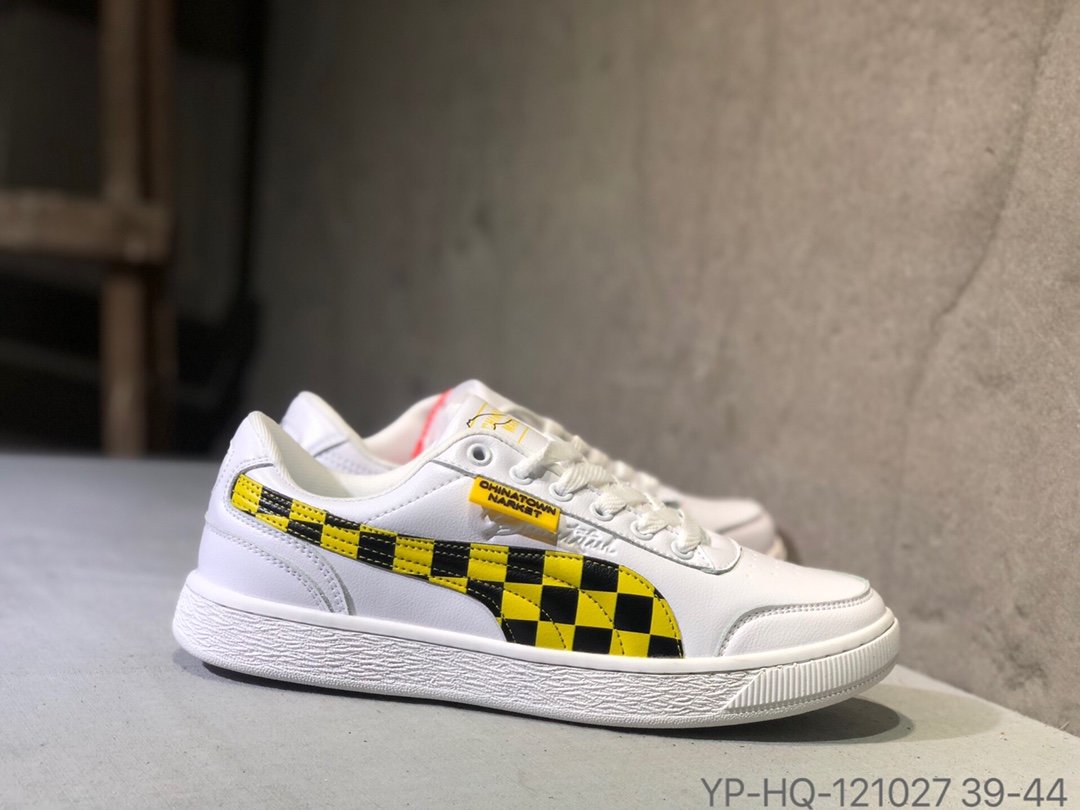 puma platform yellow