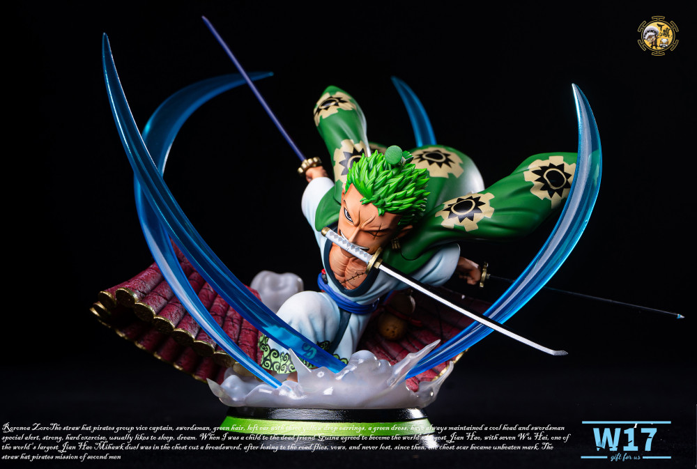 Preorder】W17 Studio ONEPIECE Roronoa Zoro Wano Country WCF scale resin  statue's post card
