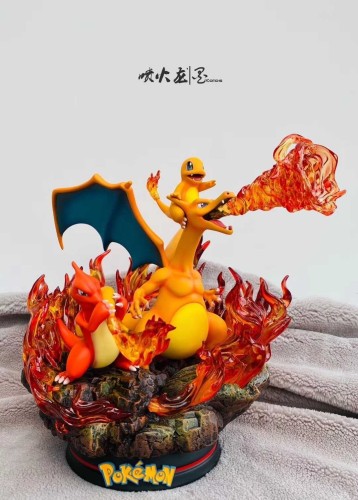【In Stock】EGG-Studio Pokemon Charizard Family normal version resin statue