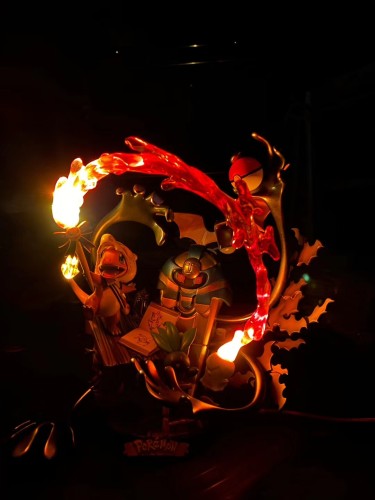【In Stock】ZN Studio Pokemon Halloween Scene Fire Dance Party resin statue
