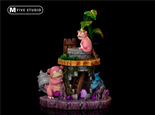 【Preorder】M5 Studio Pokemon Slowpoke Slowbro resin statue's post card