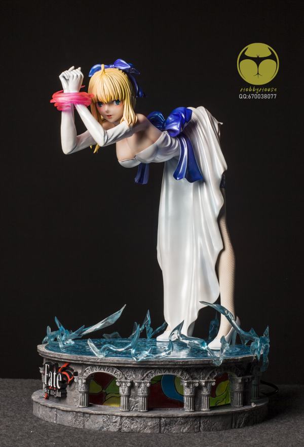 HobbyHouse Fate Stay Night Saber Altria Pendragon white dress 1:4 scale