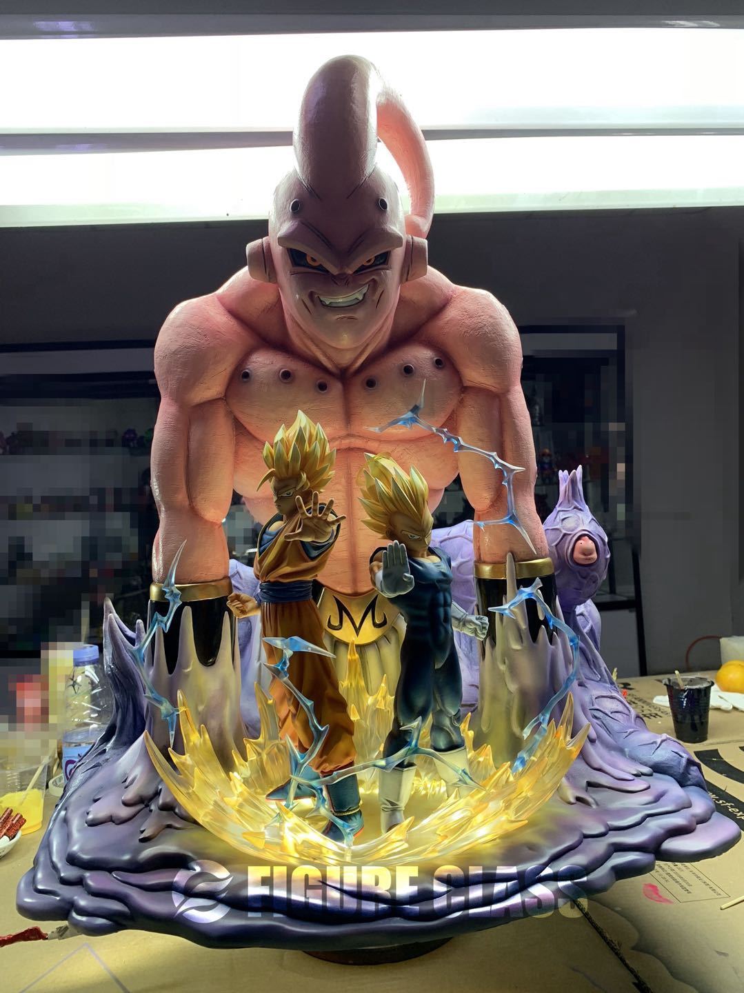 ãIn StockãFigure Class Dragon Ball Z Goku&Vegeta Buu Scene resin statue